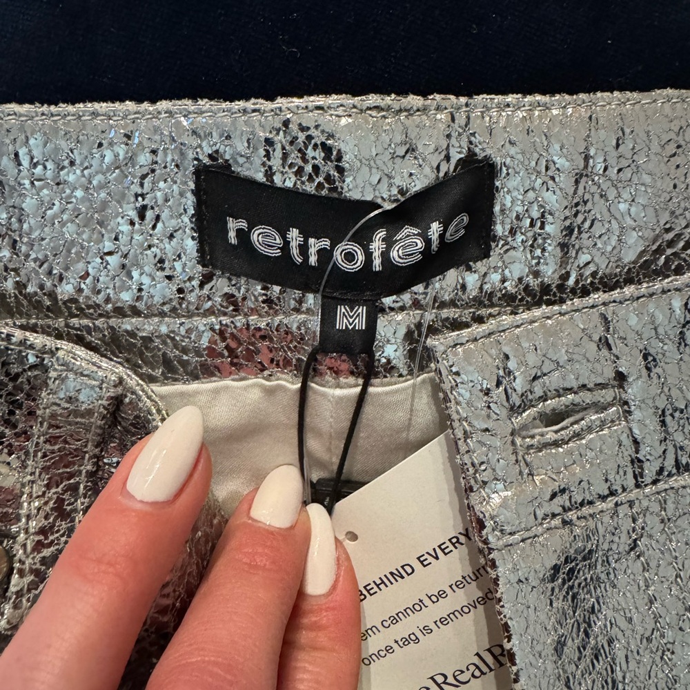 Retrofete Nico Silver Skirt - Picture 6 of 6
